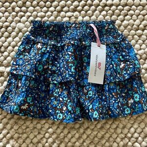Vineyard Vines Floral Ruffle Skirt